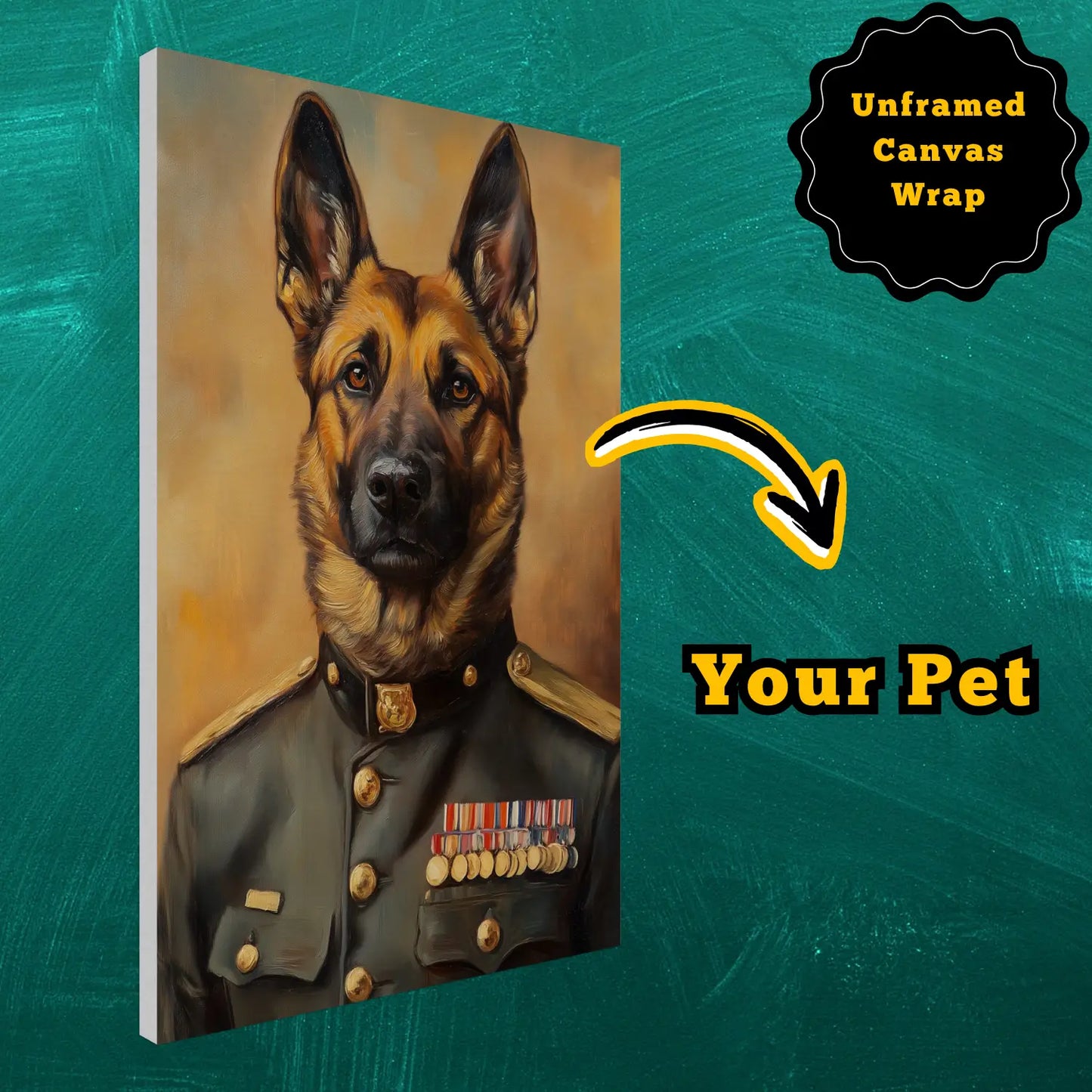 Major Woofson - Canvas Wrap