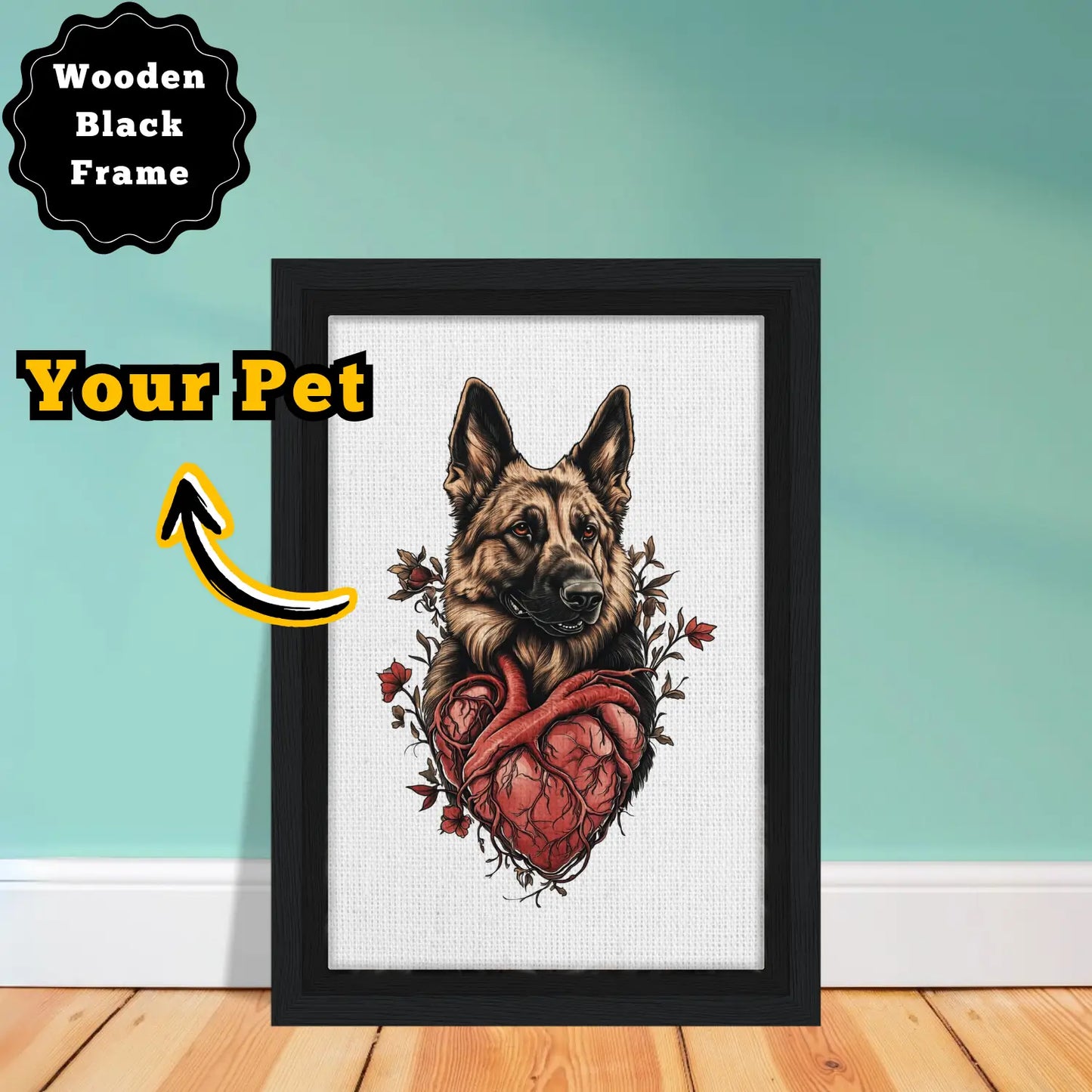 Heart in Bloom - Canvas Wrap