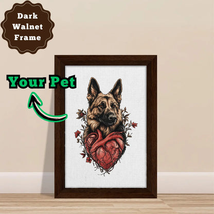 Heart in Bloom - Canvas Wrap