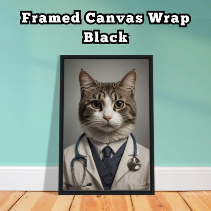 Healer's Purr-scription - Canvas Wrap