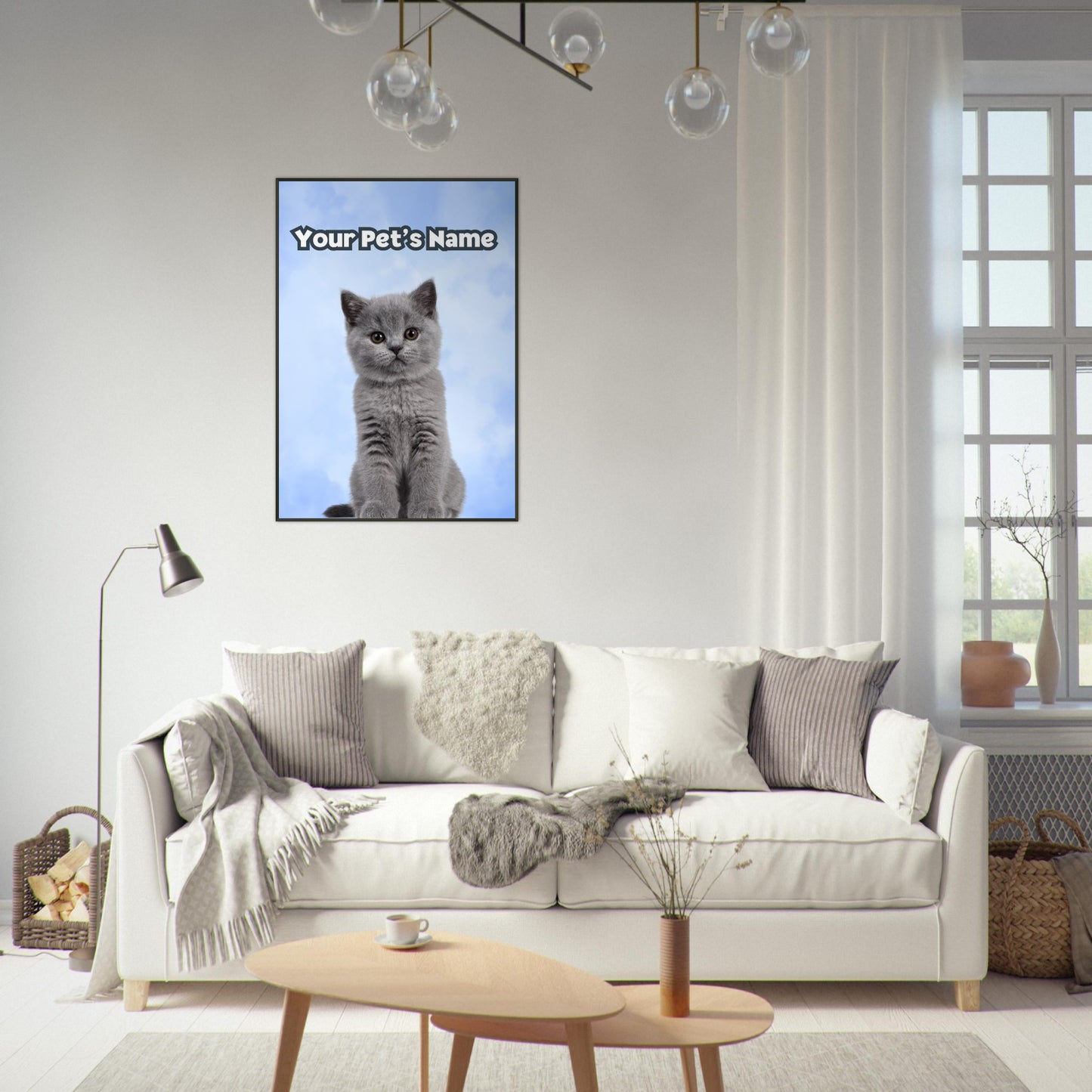 Metal Framed Artwork 2 - Custom Pet Portrait - Paw Inks