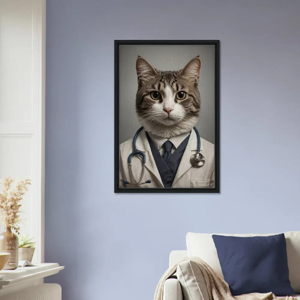 Healer's Purr-scription - Canvas Wrap