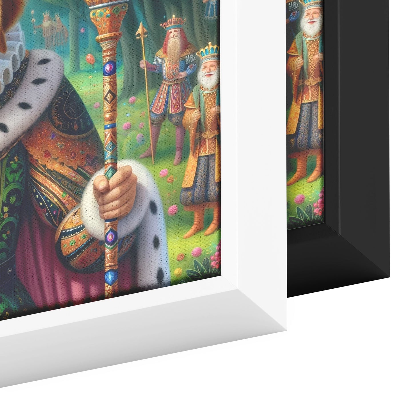 Enchanted Forest King - Framed Canvas