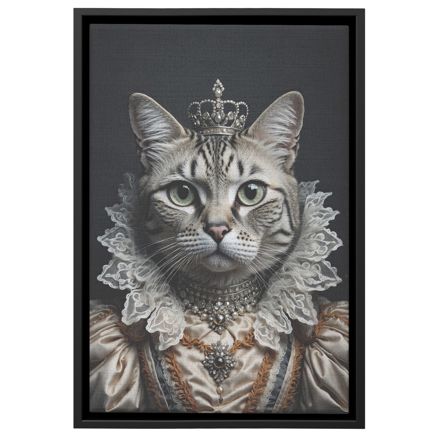 Royal Whiskers - Framed Canvas