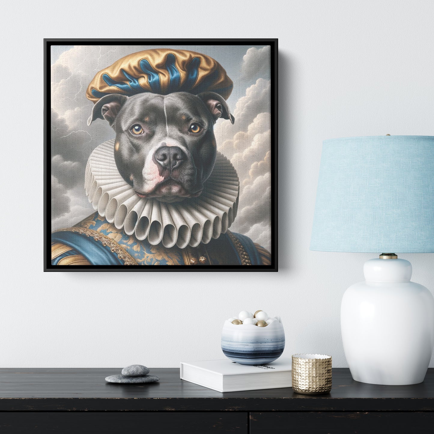 Noble Guardian - Framed Canvas - Paw Inks