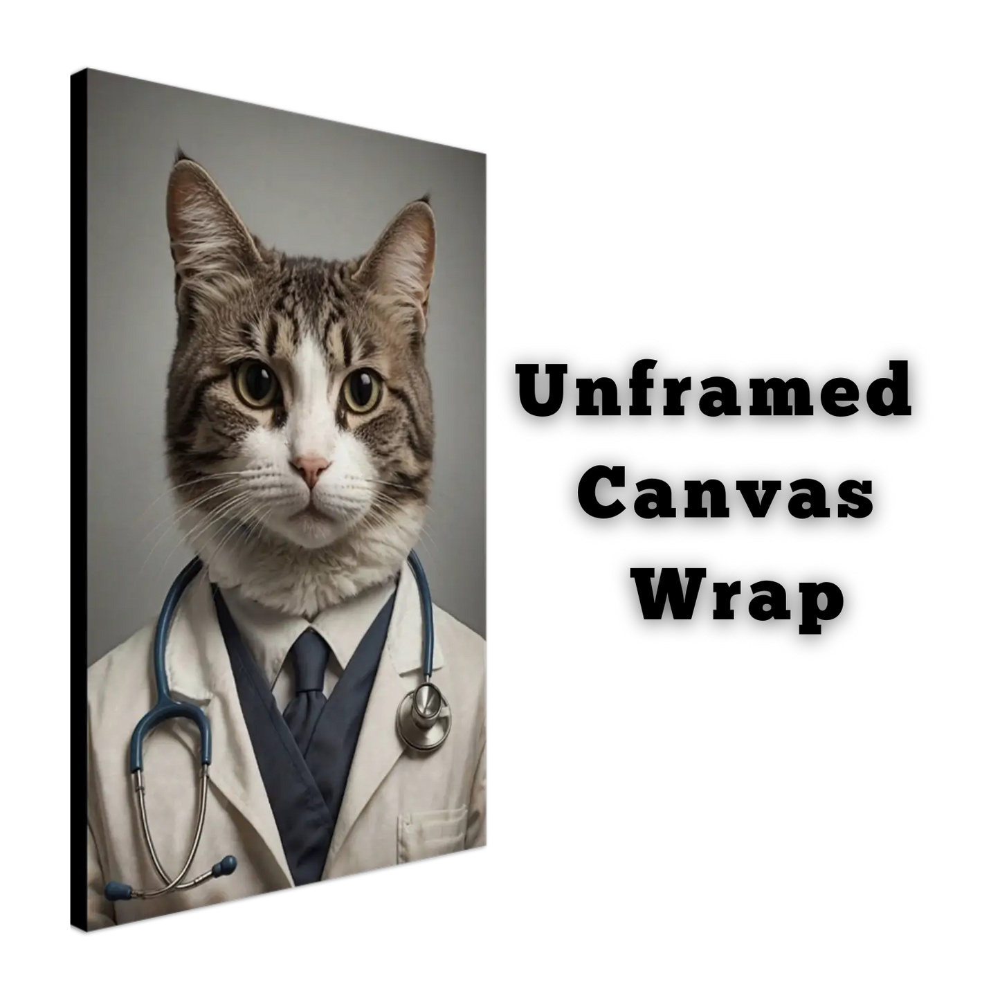 Healer's Purr-scription - Canvas Wrap