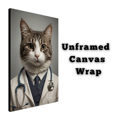 Healer's Purr-scription - Canvas Wrap