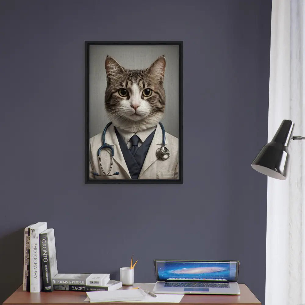 Healer's Purr-scription - Canvas Wrap