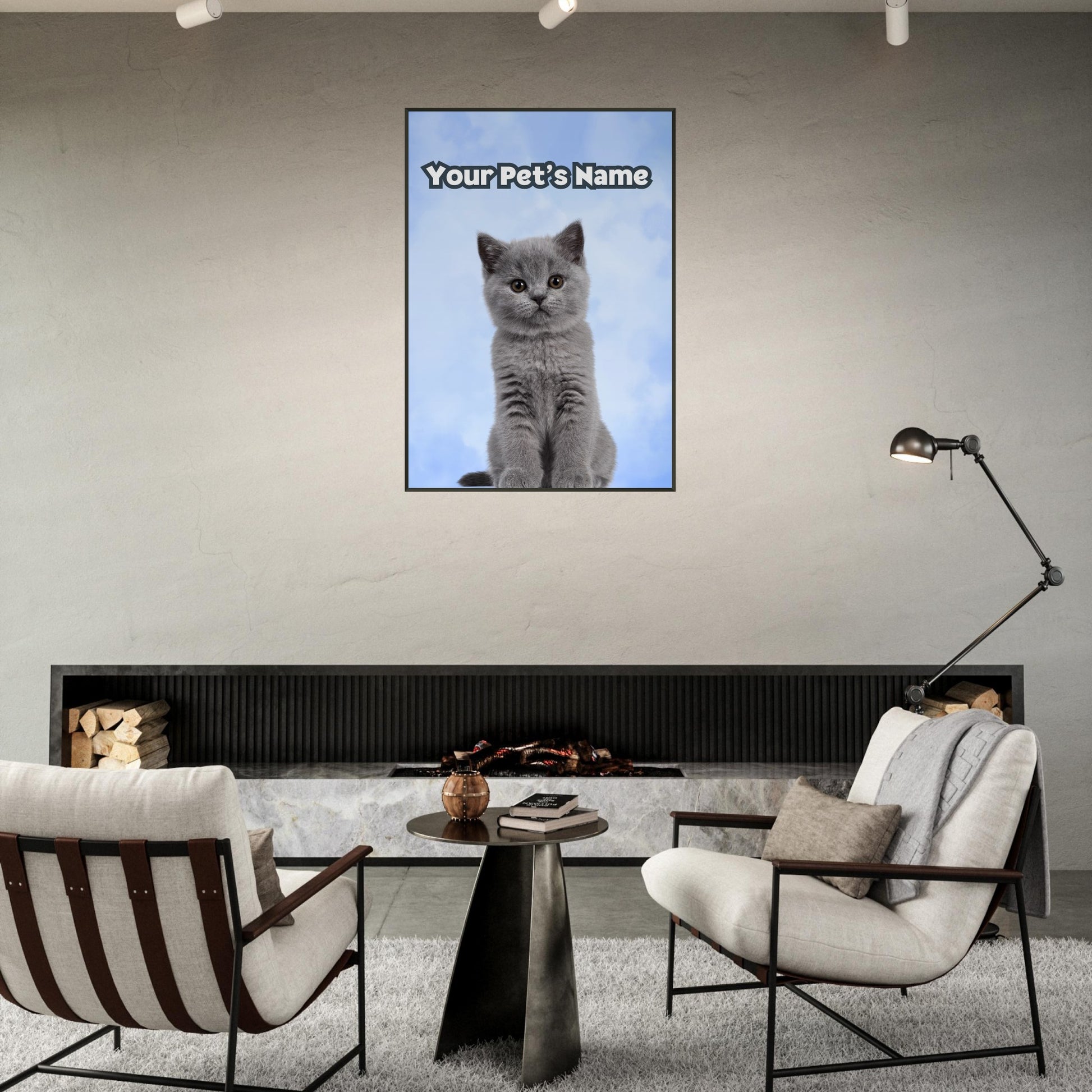 Metal Framed Artwork 2 - Custom Pet Portrait - Paw Inks