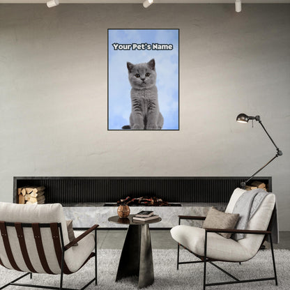 Metal Framed Artwork 2 - Custom Pet Portrait - Paw Inks